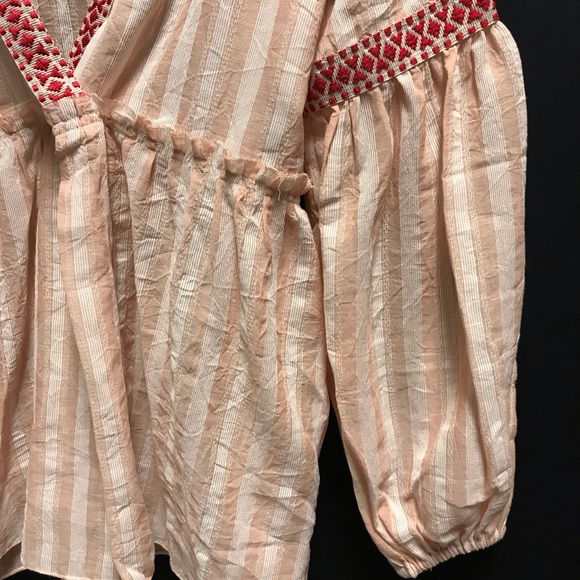 NWOT Lemlem Nefasi Striped Cotton Blend Blouse - Picture 12 of 14